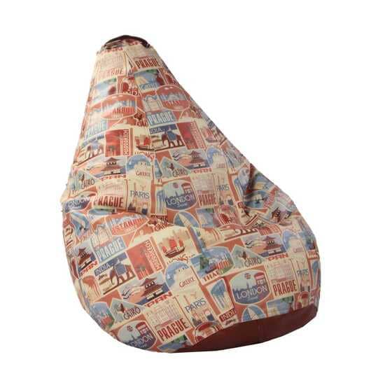 Orka Digital Printed Countries Theme XXXL Bean Bag Filled With Beans view 8